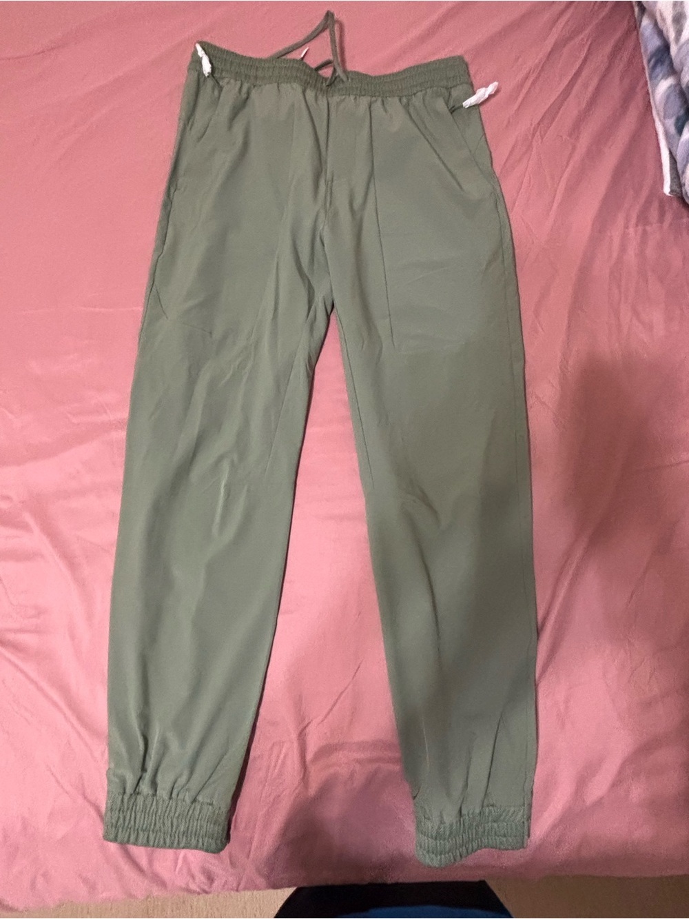 Men's Olive Green JoggerTraining Pants - Casual Elastic Waist